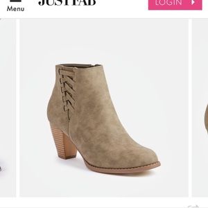 Just fab Reis heeled ankle boots
